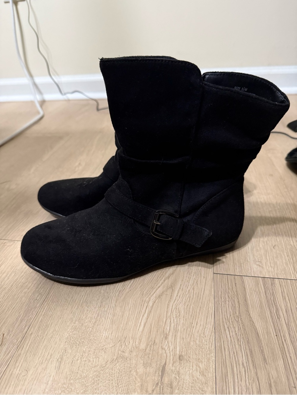Classic Black Suede Women's Boots